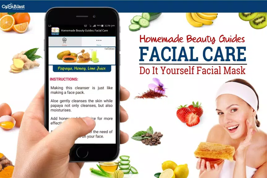 Homemade Beauty: Facial Care Captura de tela 2