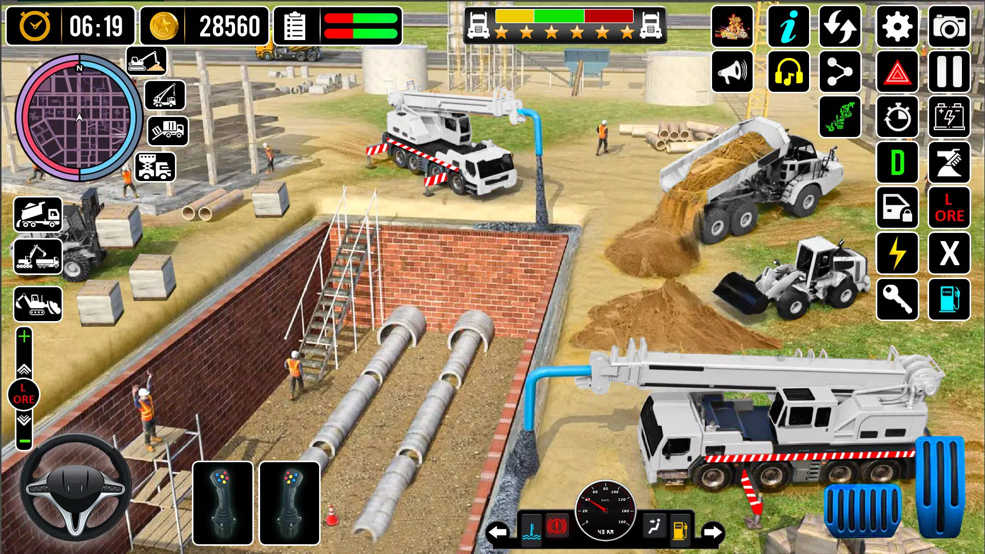 Snow Excavator Simulator Game স্ক্রিনশট 1