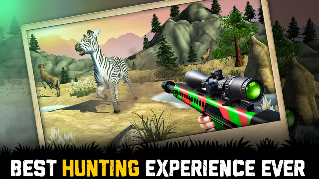 Wild Animal Hunting 3D Offline Captura de pantalla 2