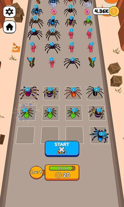 Merge Ants: Underground Battle Ảnh chụp màn hình 1