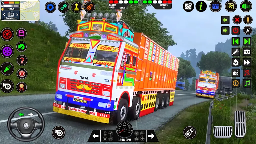 Indian Lorry Truck Game Sim 3D Captura de tela 3