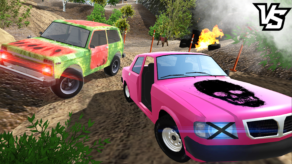 Russian Cars: Crash Simulator Tangkapan skrin 3