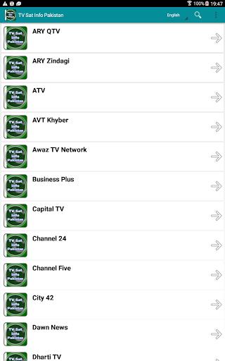 TV Sat Info Pakistan ဖန်သားပြင်ဓာတ်ပုံ 2
