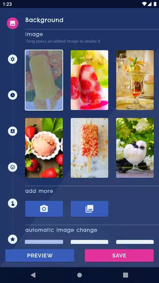 Ice Cream Live Wallpaper 스크린샷 0