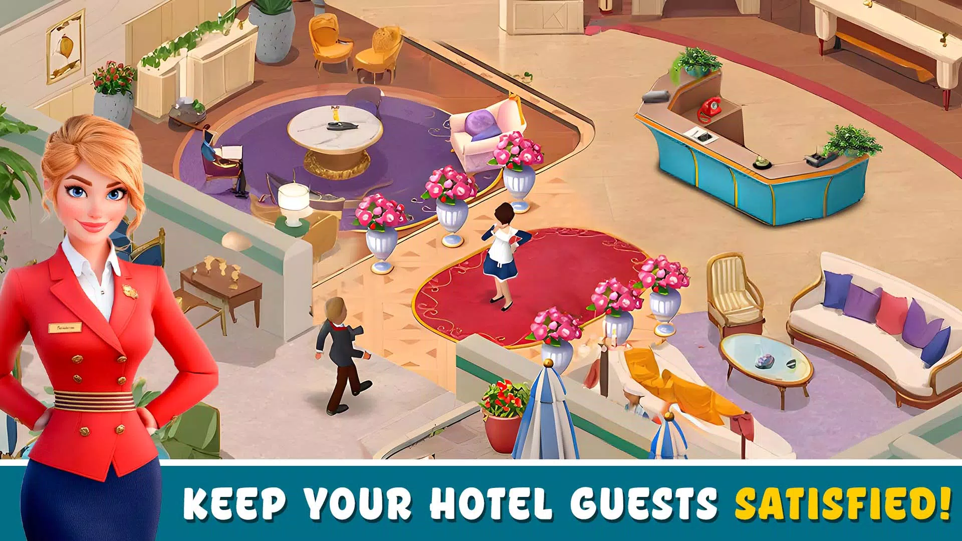 Hotel games: idle hotel tycoon Скриншот 1