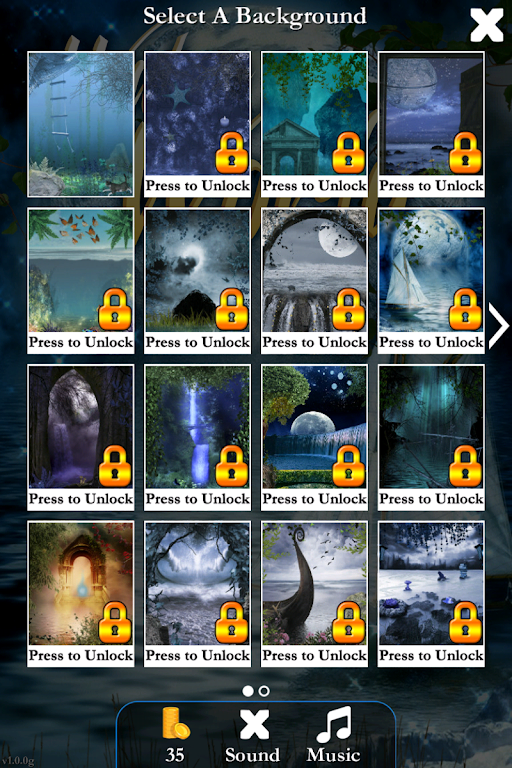 Pyramid Solitaire Water World Tangkapan skrin 1