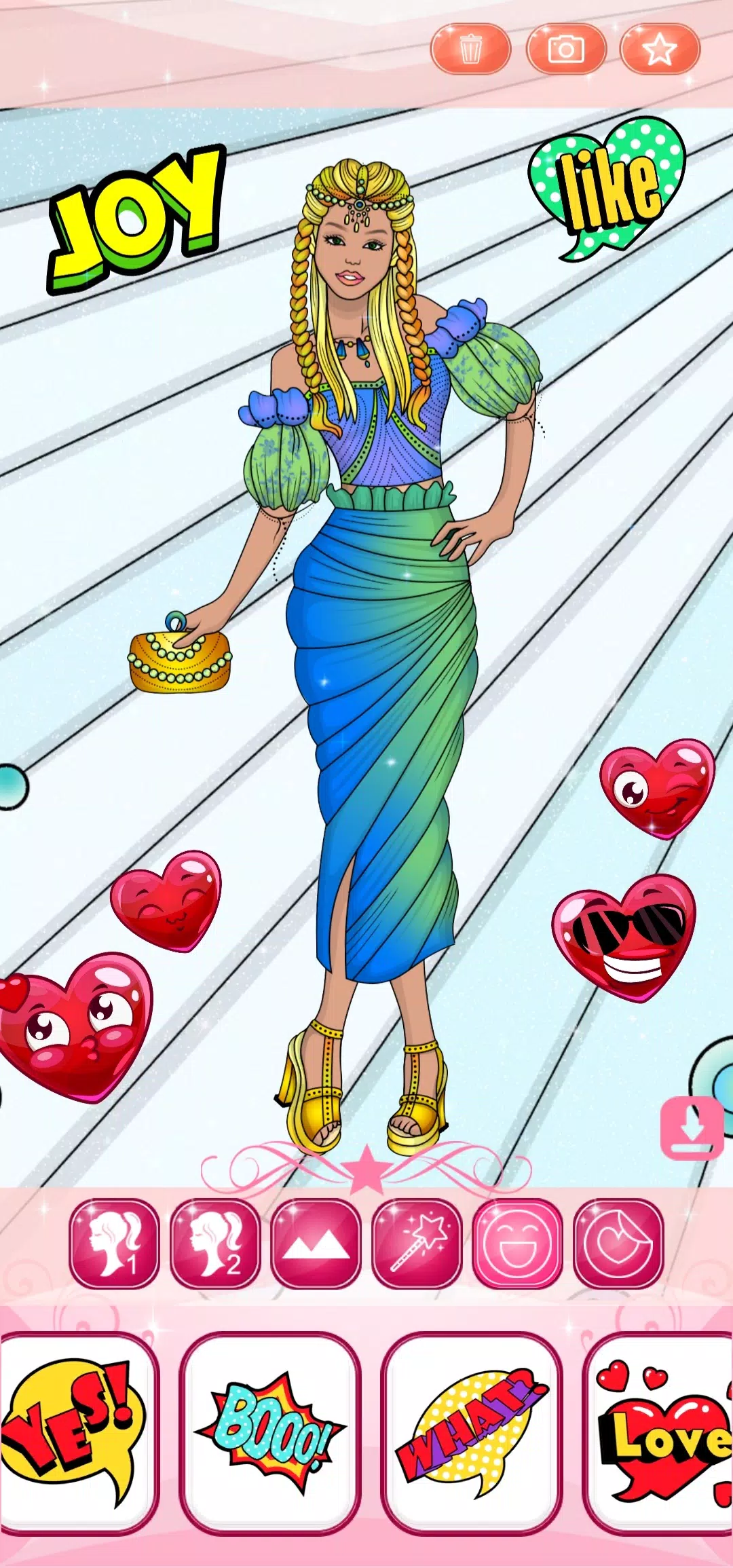 Dress Up Games & Coloring Book Скриншот 2