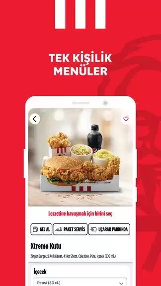 KFC Türkiye – Yemek Siparişi Zrzut ekranu 2