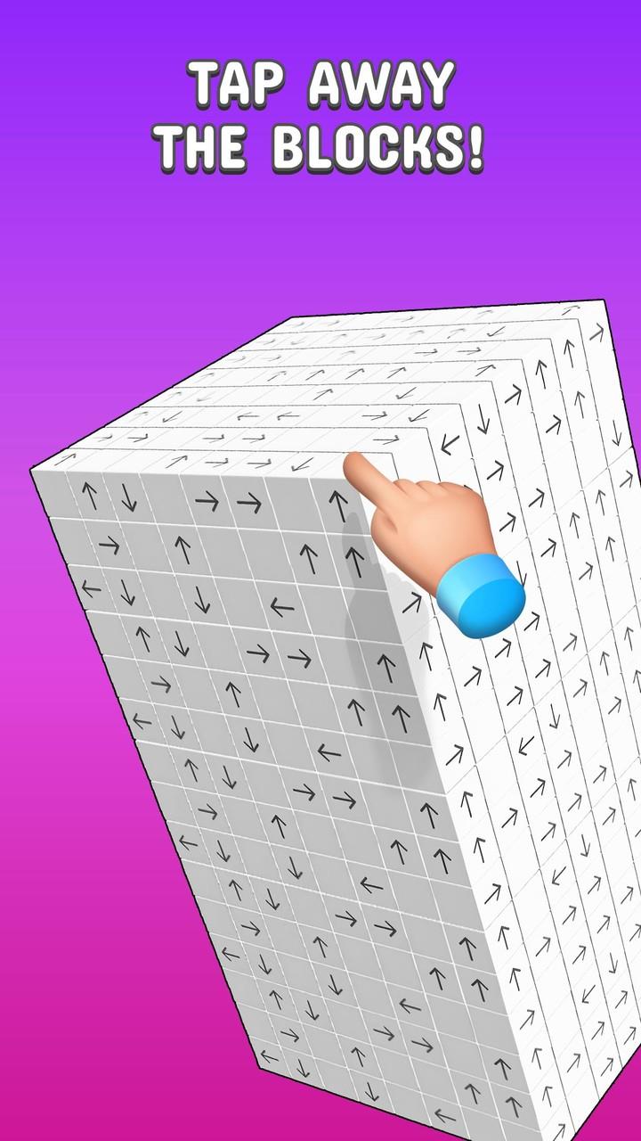 Tap to Unblock 3d Cube Away Zrzut ekranu 0