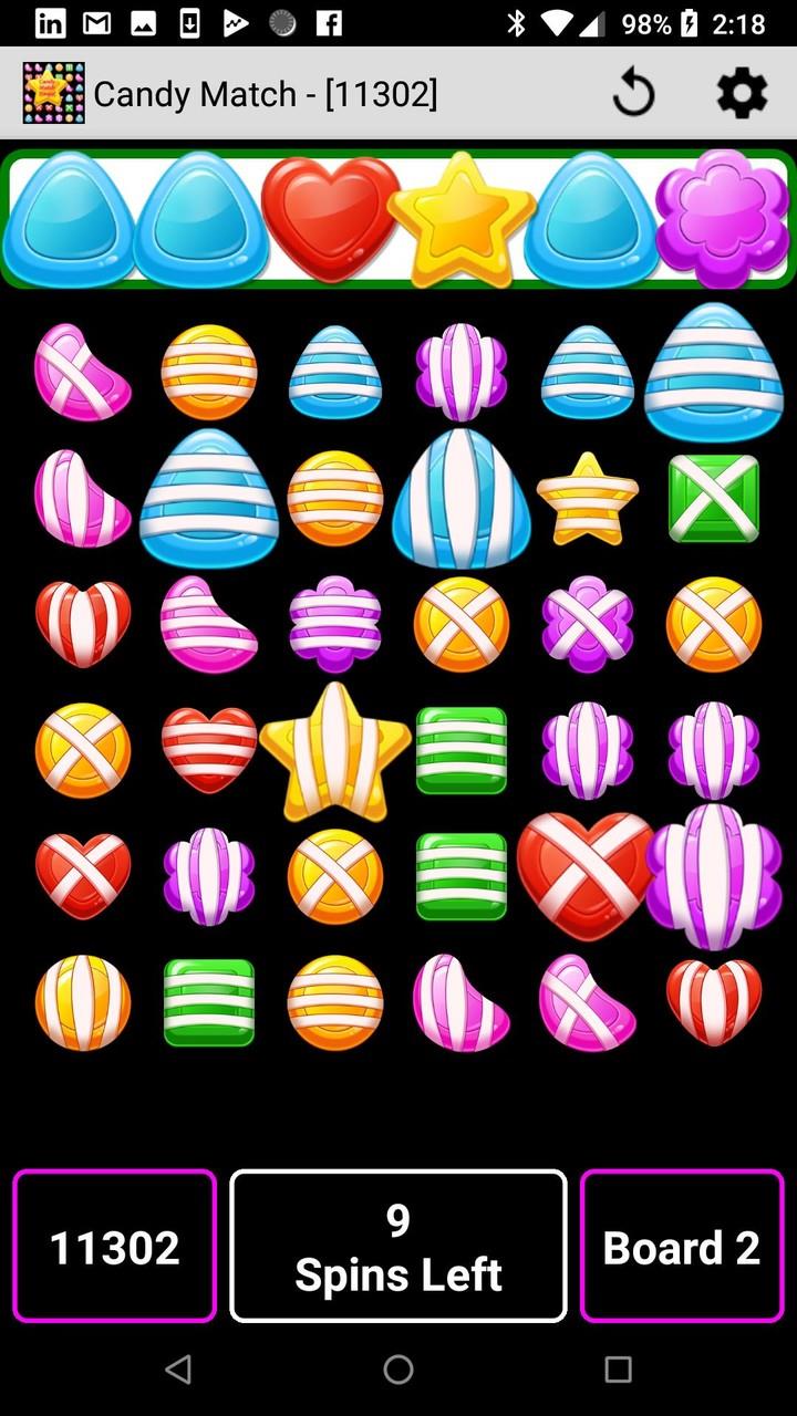 Candy Match Bingo Captura de tela 1