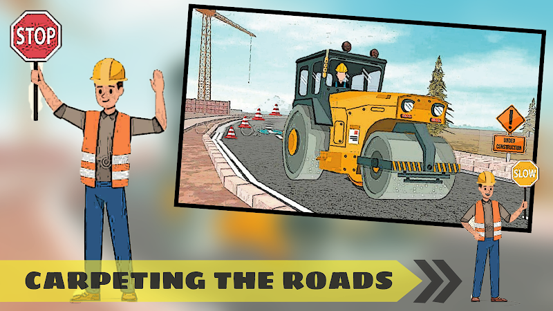 Highway road construction game ဖန်သားပြင်ဓာတ်ပုံ 0