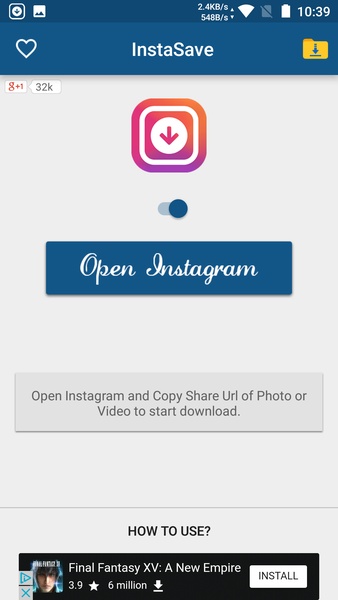 FastSave for Instagram স্ক্রিনশট 0