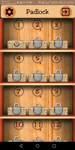 Open The Lock(padlock puzzle) Tangkapan skrin 0