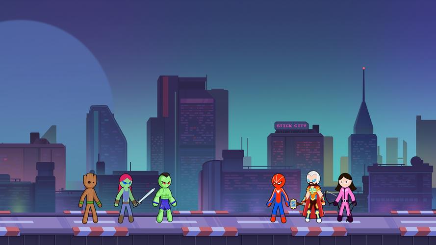 Epic Hero Wars - stick fight Captura de pantalla 1