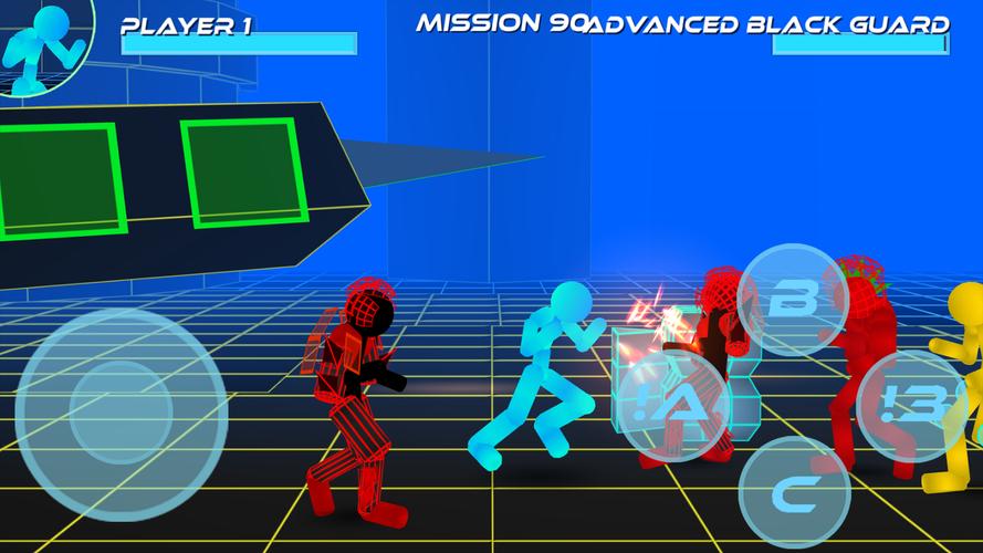 Stickman Neon Street Fighting Скриншот 3