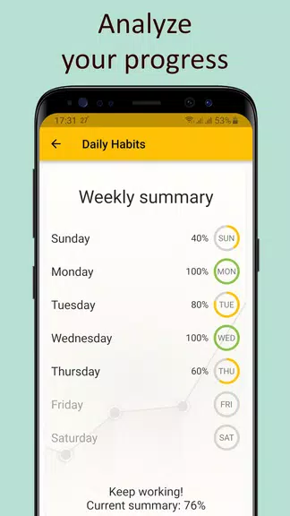 Daily activities tracker Tangkapan skrin 2