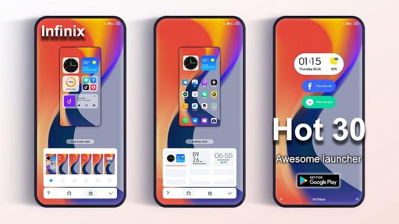 Infinix Hot 30 Launcher:Themes ဖန်သားပြင်ဓာတ်ပုံ 2