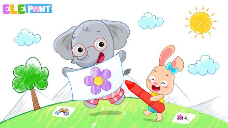 ElePant: Drawing apps for kids Ekran Görüntüsü 0