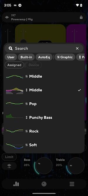 Poweramp Equalizer MOD APK プレミアムのロックが解除されました