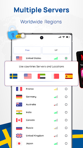 Sweden VPN: Get Sweden IP 스크린샷 1