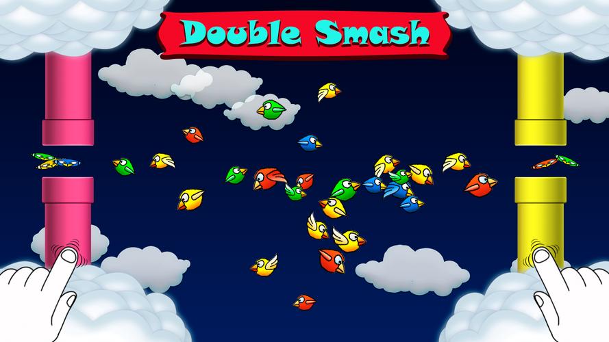 Fun Birds Game - Two players Captura de pantalla 1