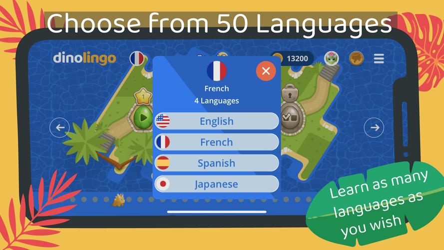 Dinolingo Kids Learn Languages Captura de pantalla 2