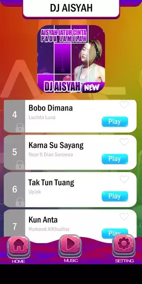 Piano Tiles DJ Aisyah Jamilah 스크린샷 1