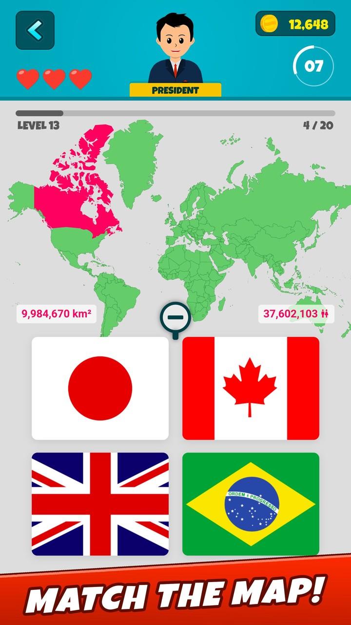 Schermata Flags of the World 2: Quiz 1