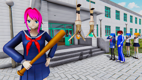 Anime Girl High School Life 3D スクリーンショット 3