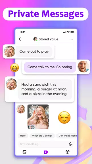 Schermata MatchU-Live, Meet People, Chat 2