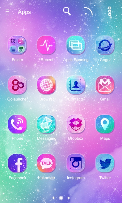 Milky Way GO Launcher Theme應用截圖第1張
