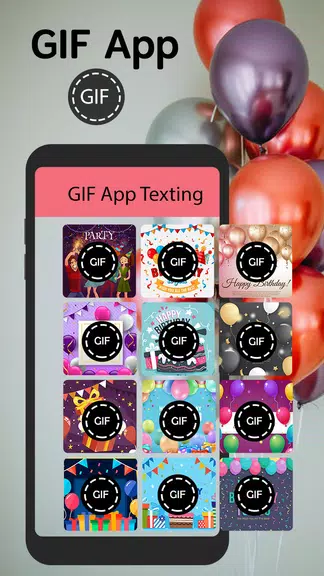 GIF App For Android Texting ဖန်သားပြင်ဓာတ်ပုံ 1