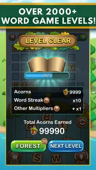 Word Forest: Word Games Puzzle スクリーンショット 1