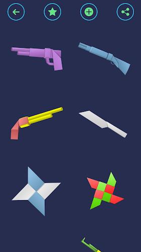 Origami Weapons: Swords & Guns Zrzut ekranu 2