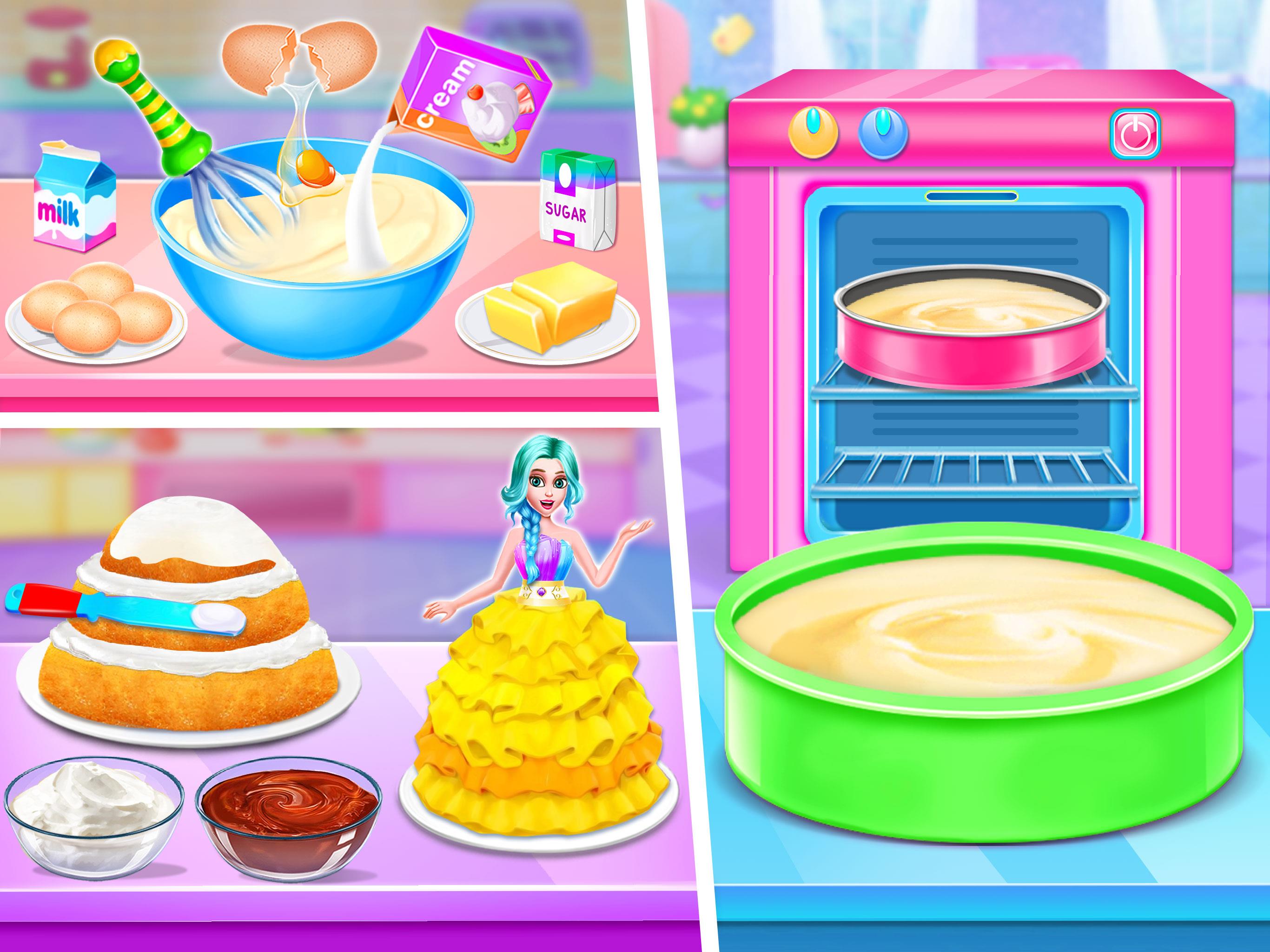 Doll House Cake Maker Game Tangkapan skrin 1