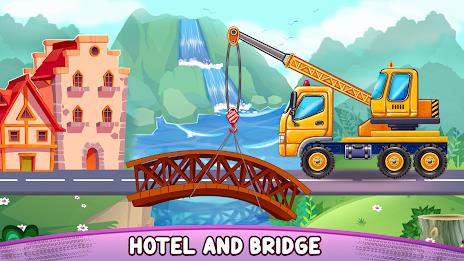 Build a House-Kids Truck Games ဖန်သားပြင်ဓာတ်ပုံ 2