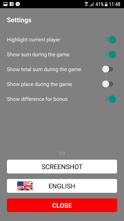 Schermata Yatzy Note 3