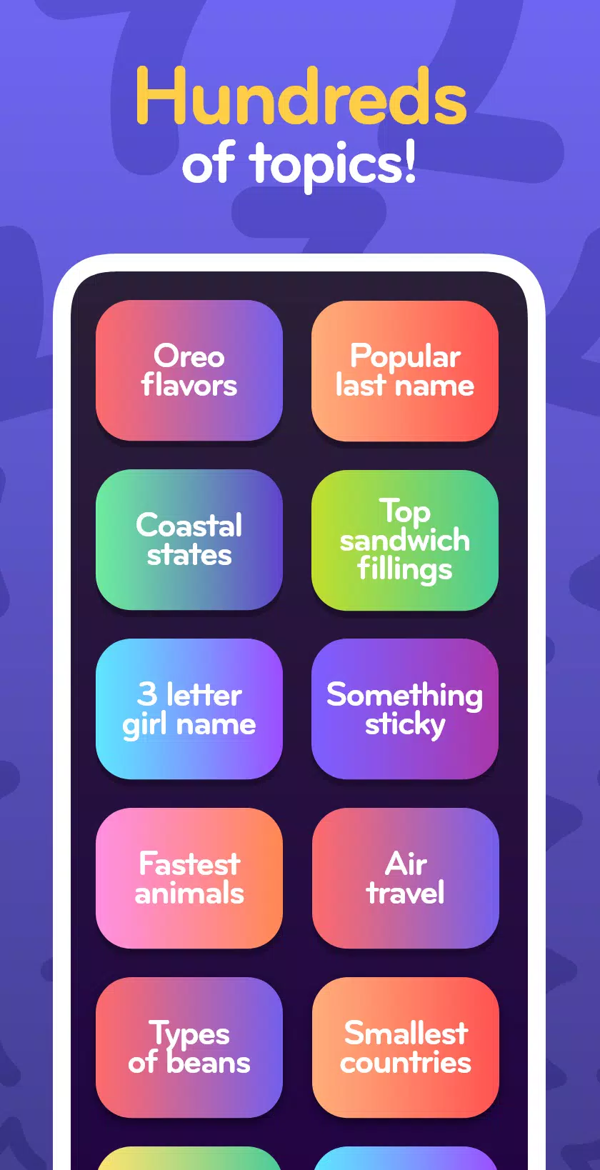 Top 7 - family word game Screenshot 3