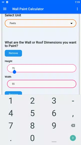 Wall Paint Calculator স্ক্রিনশট 1