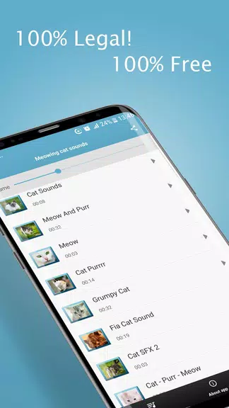 Meowing Cat Sounds Ringtones ภาพหน้าจอ 2