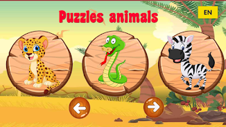 Puzzle animals for kids Schermafbeelding 0