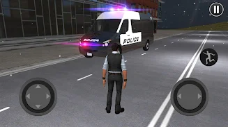 American Police Van Driving Tangkapan skrin 1