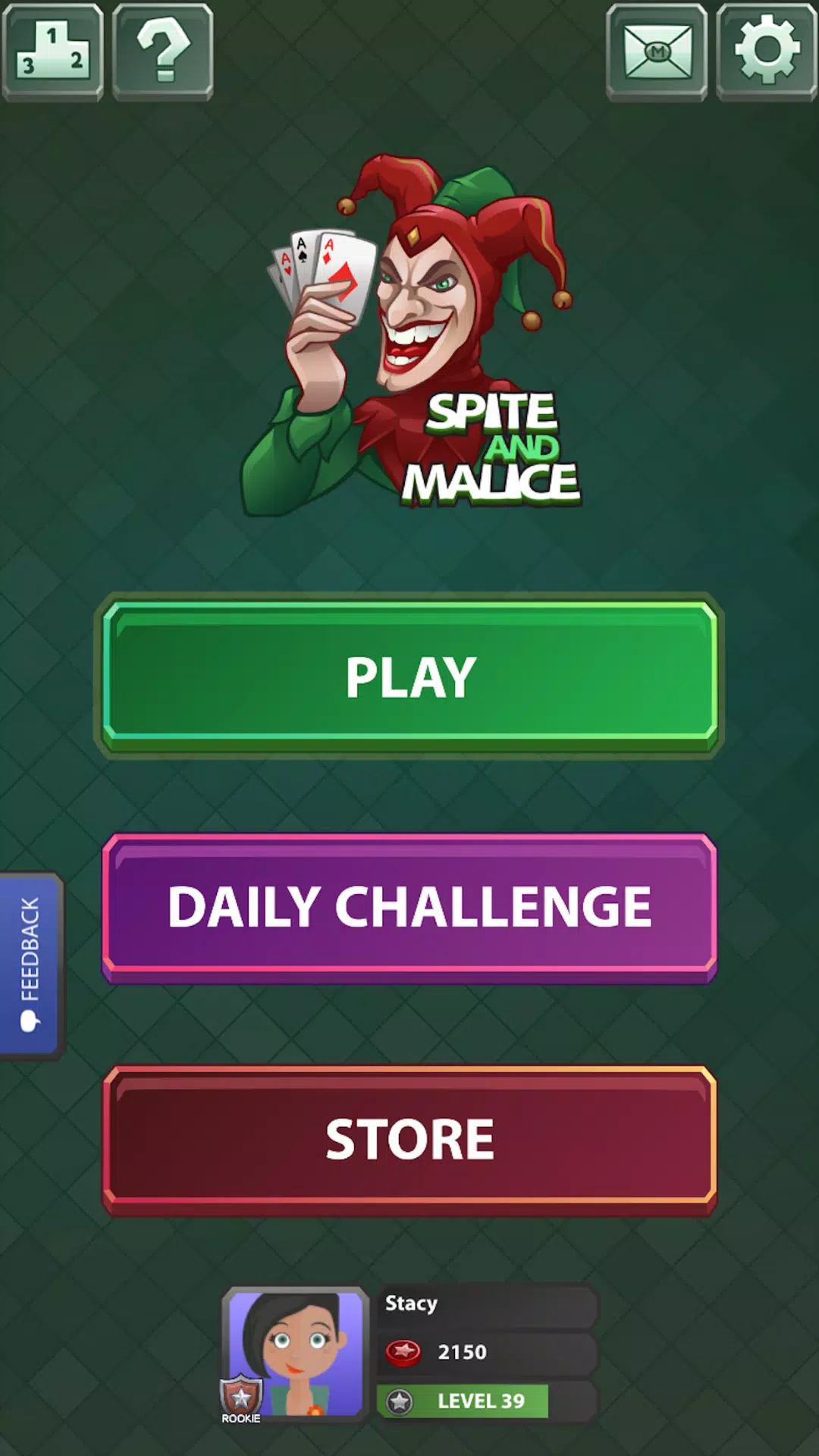 Spite & Malice - No Wifi Game Ảnh chụp màn hình 3