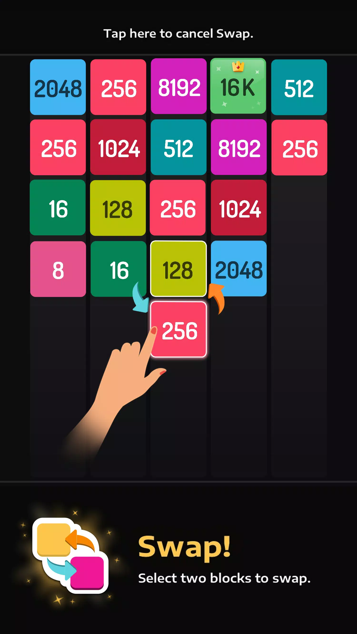 2048 Merge Games - M2 Blocks ဖန်သားပြင်ဓာတ်ပုံ 3