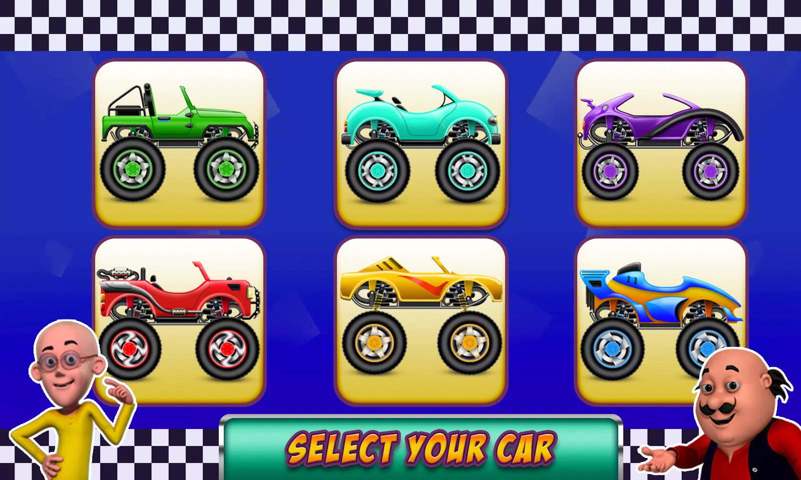 Motu Patlu Car Game 2应用截图第1张