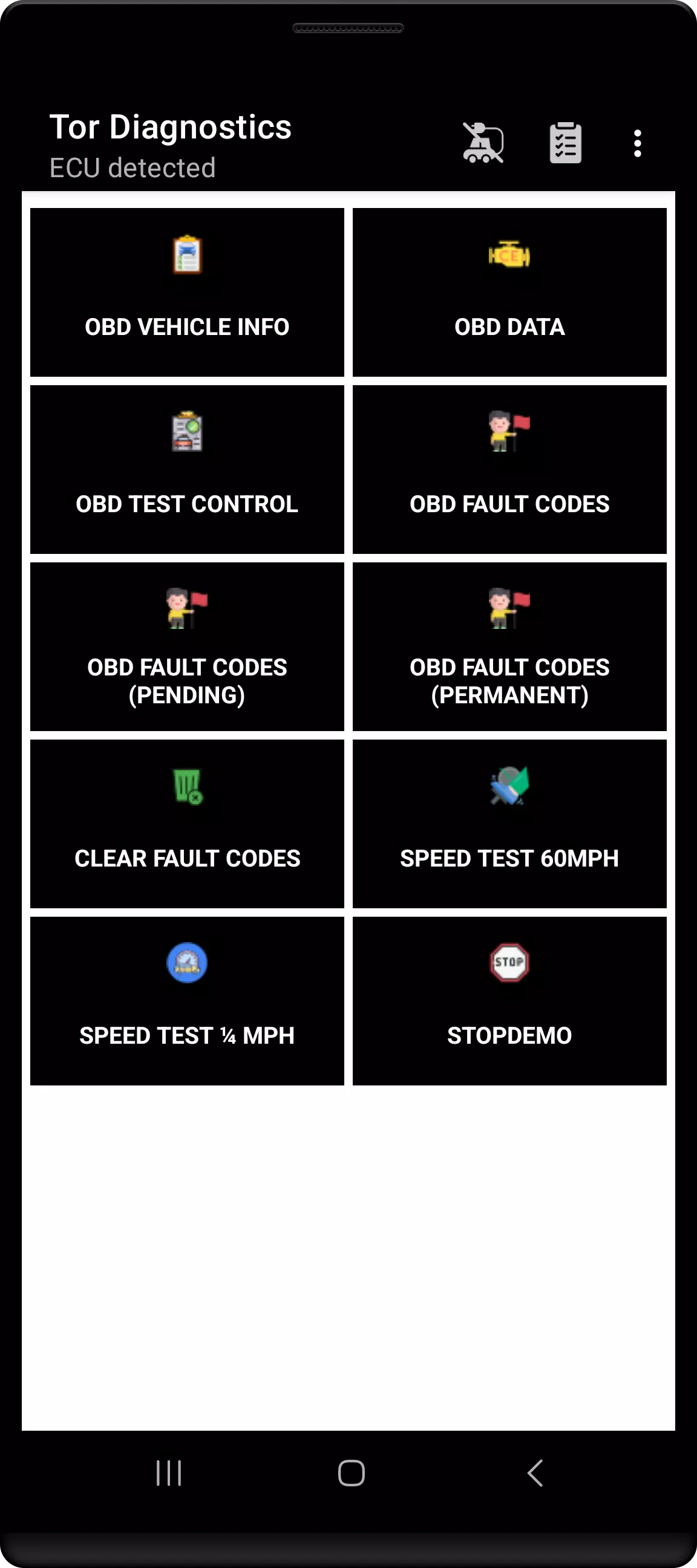 Tor OBD2 Diagnostics Скриншот 1