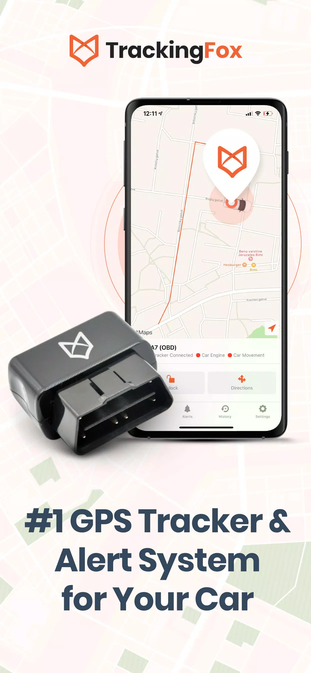 TrackingFox Car GPS Tracker स्क्रीनशॉट 0