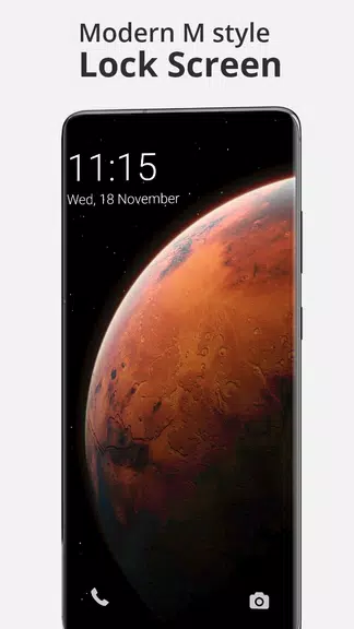 Modern Mi style Lock Screen ဖန်သားပြင်ဓာတ်ပုံ 0