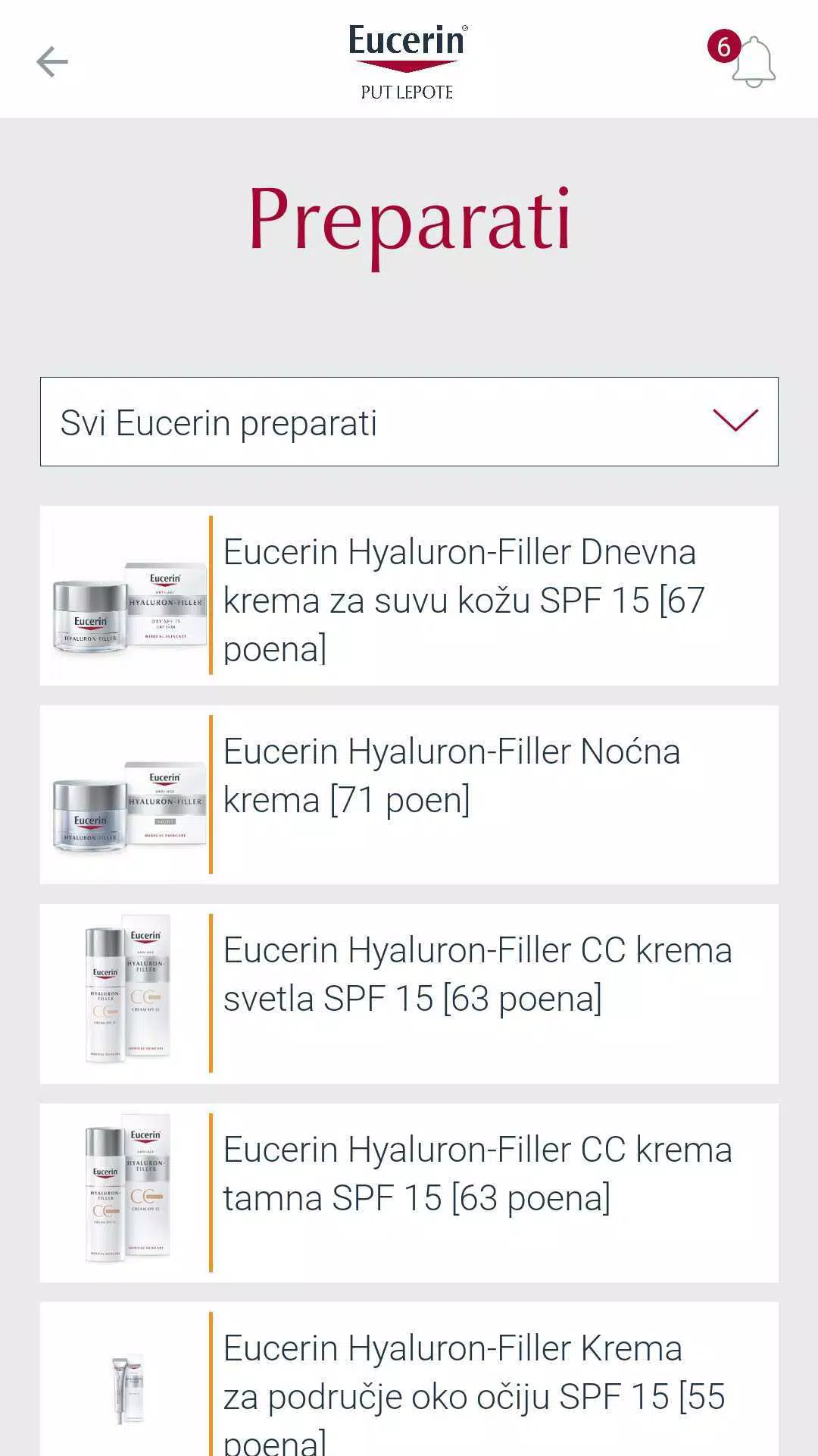 Schermata Eucerin® put lepote 3