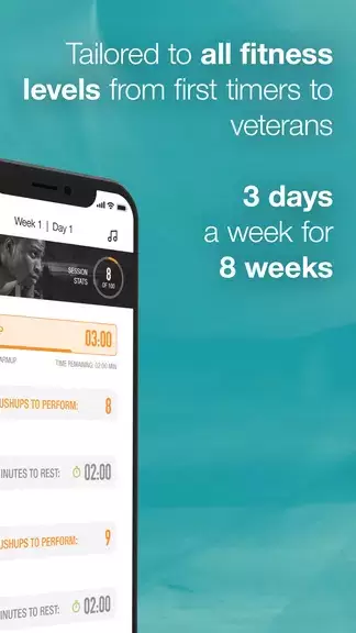 0-100 Pushups Trainer Capture d'écran 2
